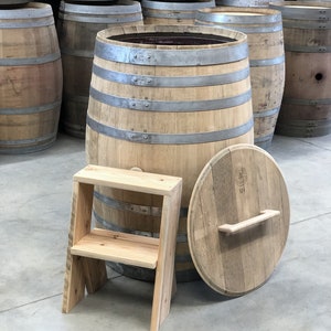 300 liter wine barrel for ice bathing