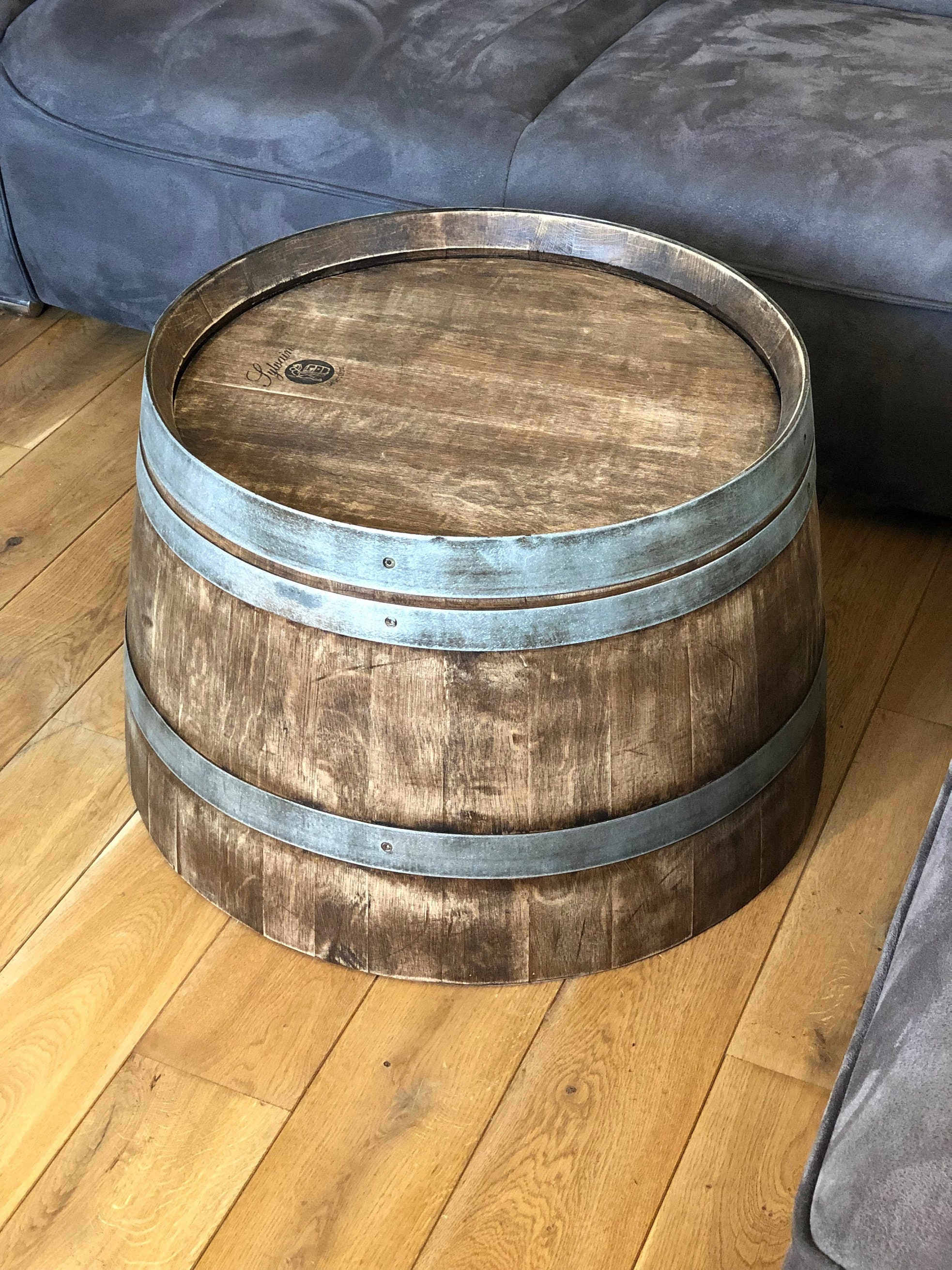 Wine Barrel Coffee Table Whisky Barrel Look Half Wine Barrel Etsy UK