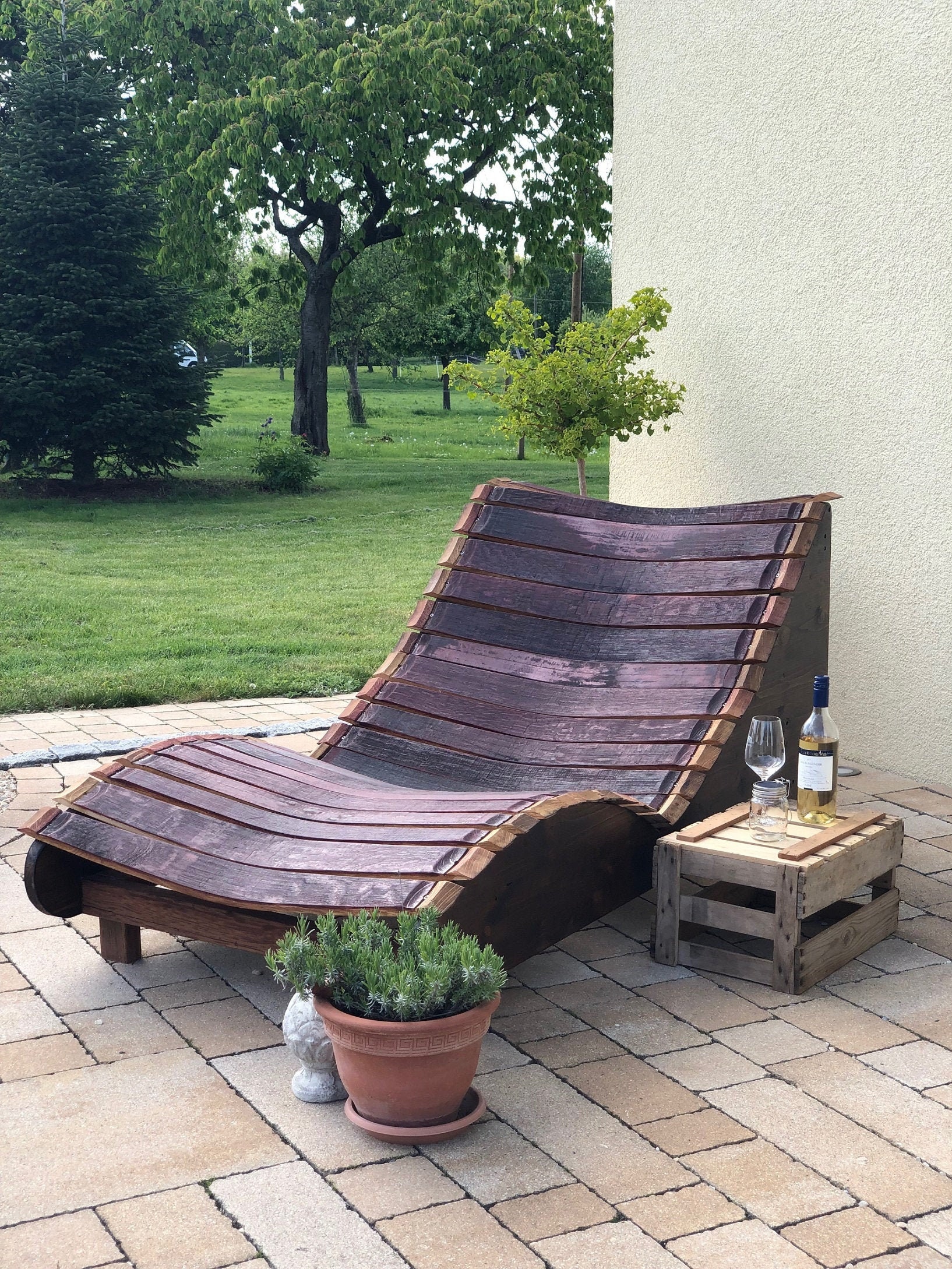 Transat De Jardin En Tonneau Vin Douves