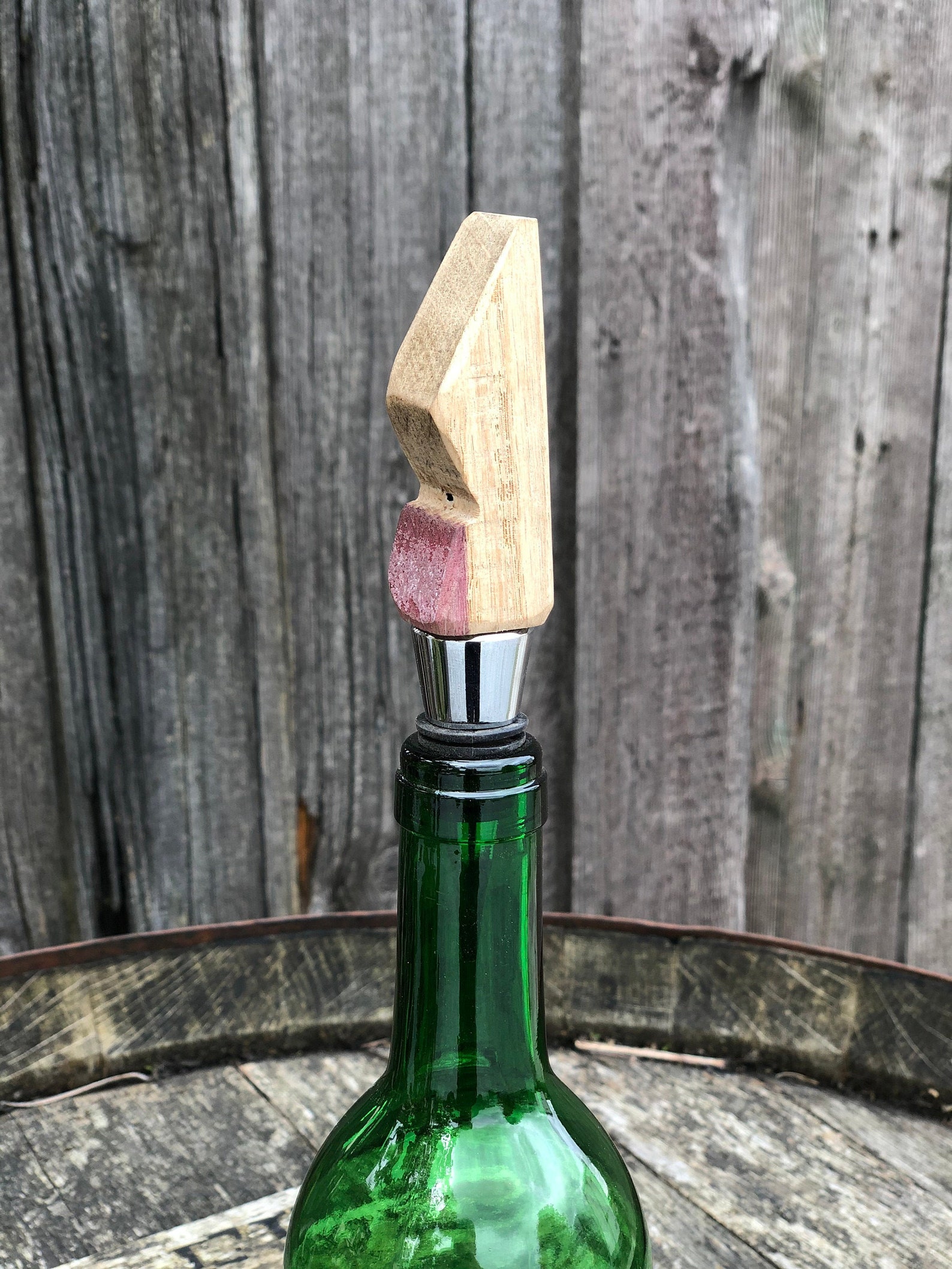 Wine Bottle Cap Made of Wine Barrel Pigeon Etsy Norway