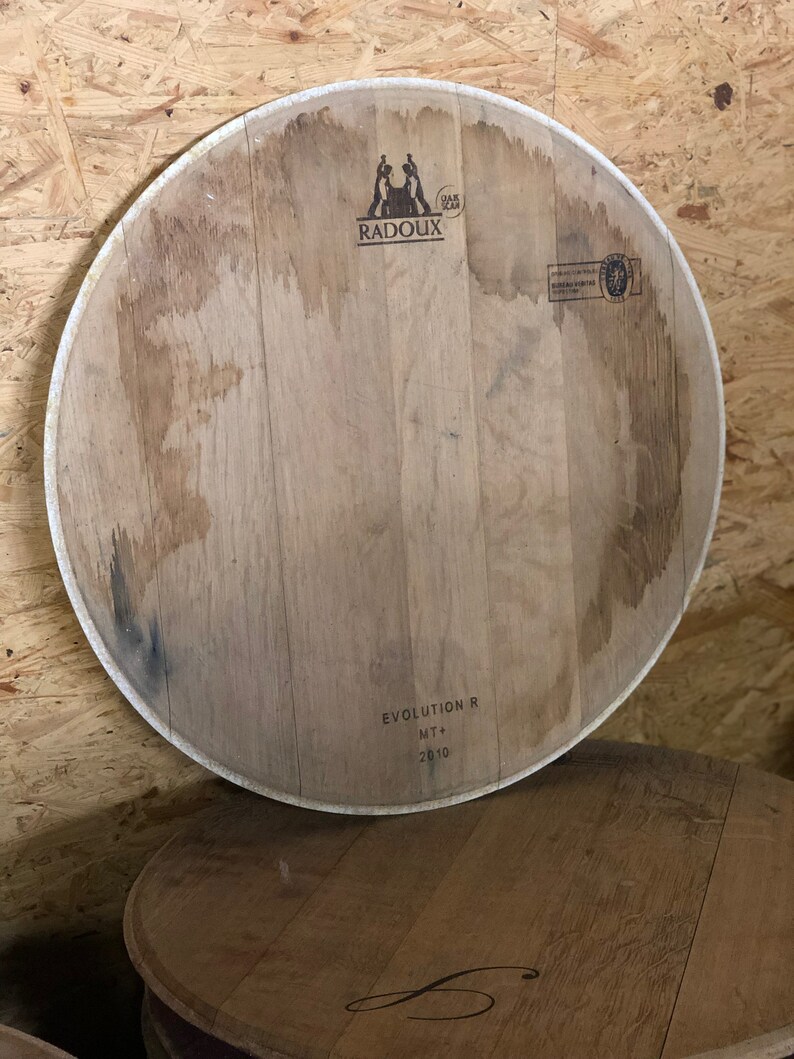 Barrel Lid Made of Used Wine Barrel Etsy