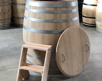 500 liter wine barrel for ice bathing