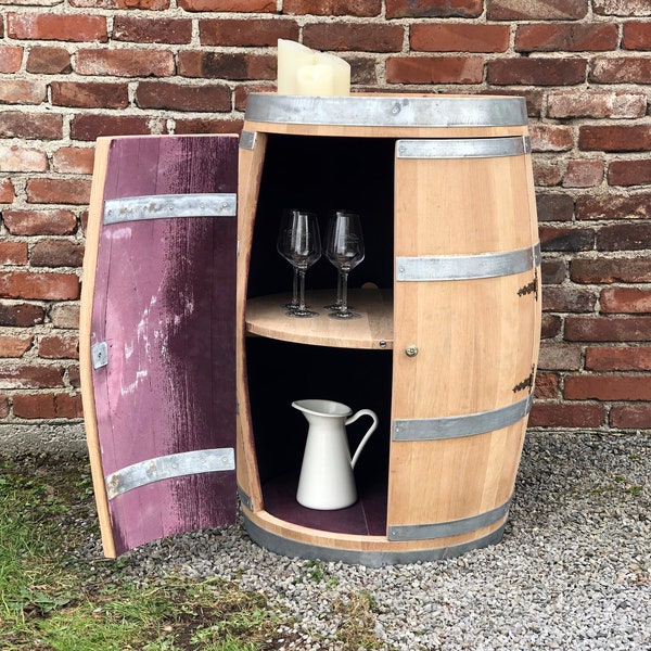 Wine barrel bar with large doors