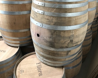 Used wine barrel 500l, untreated, natural