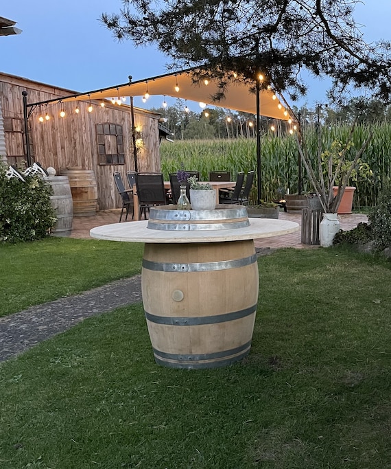 Wine Barrel Bar Table Deluxe 300l Etsy UK