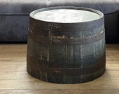 Whisky barrel coffee table - half whisky barrel