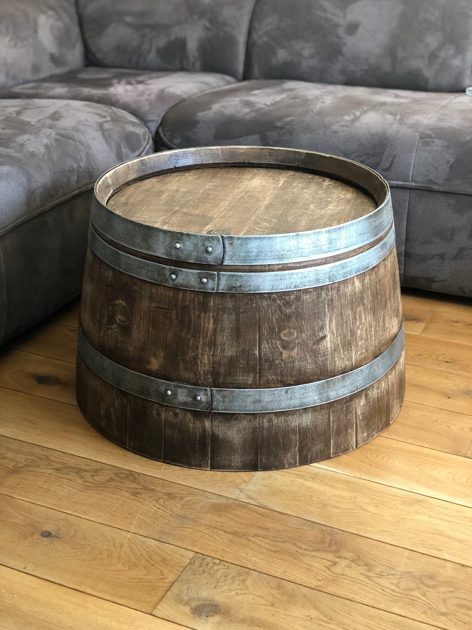 Wine Barrel Coffee Table Whisky Barrel Look Half Wine Barrel Etsy UK