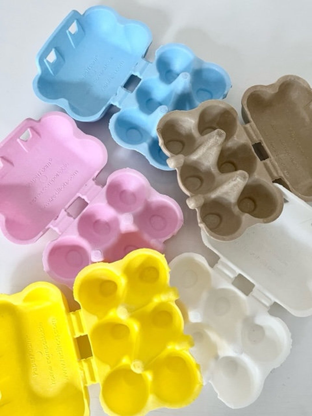 Egg Boxes Quail Egg Box Cardboard Various. Colors Easter Etsy