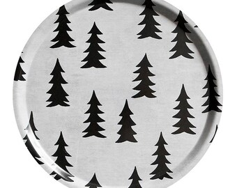 Tray Fir Cookie Plate Tray Round Christmas Tree - Christmas Advent