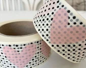 Paper Adhesive Tape Parcel Tape Parcel Tape Heart Points (Base Price: 0.20 Euro /meter)