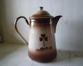Enamel coffee pot from France