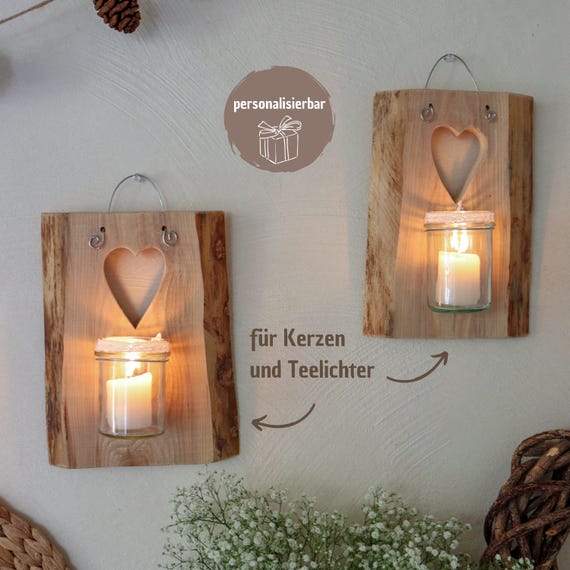 Buy Landhaus Deko - Wandkerzenhalter-set 