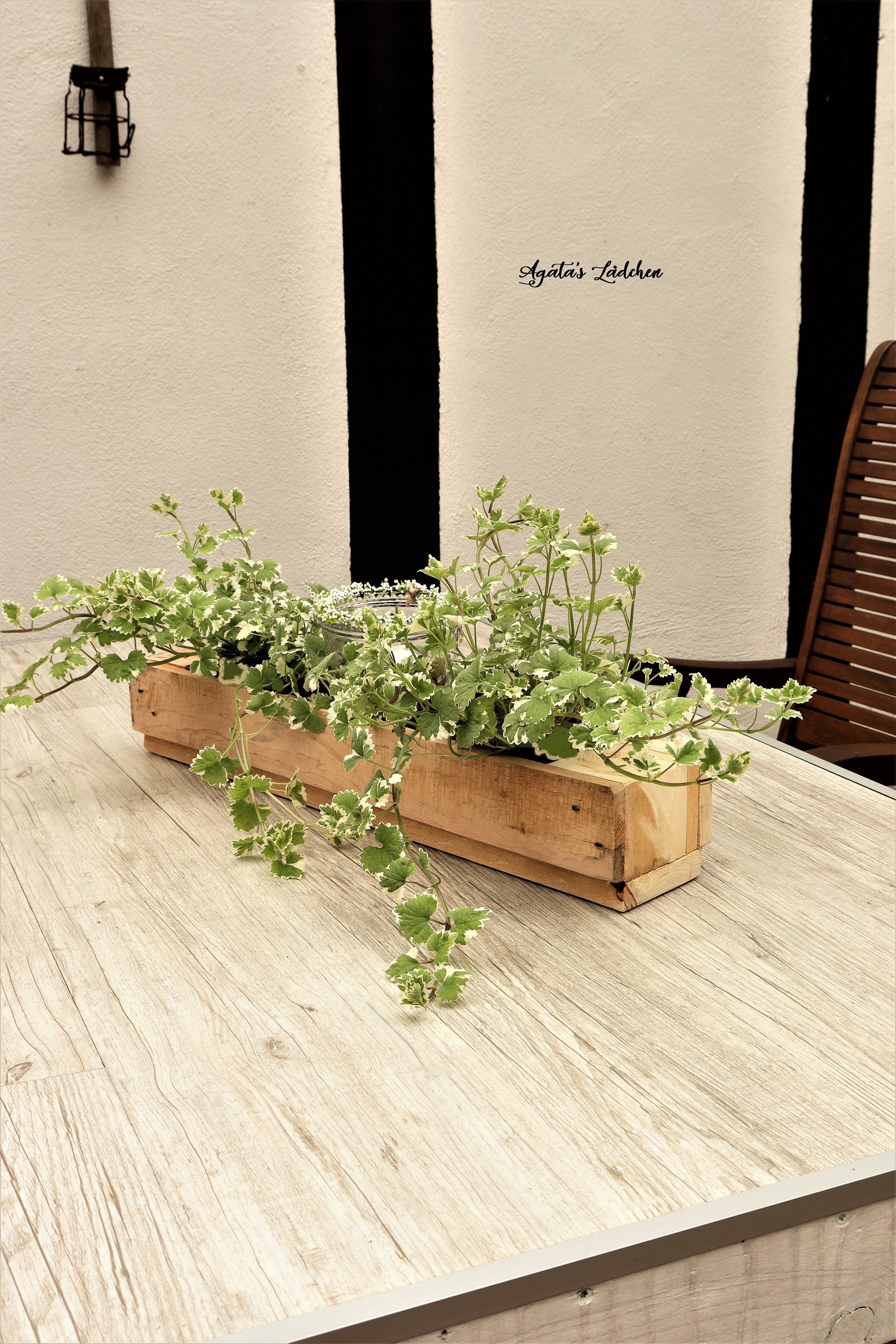 Aufbewahrungskiste im Landhausstil Paletten-Tischdeko | Etsy