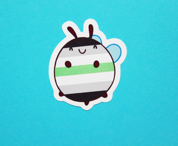 Agender Bee Bee Proud Pride Sticker Etsy