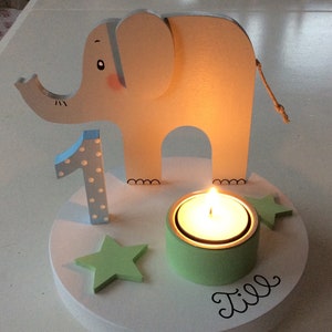 Birthday candle holder from Pilzglück, birthday candle, children's birthday, birthday number, baby, child, birth, birthday, candle holder image 1