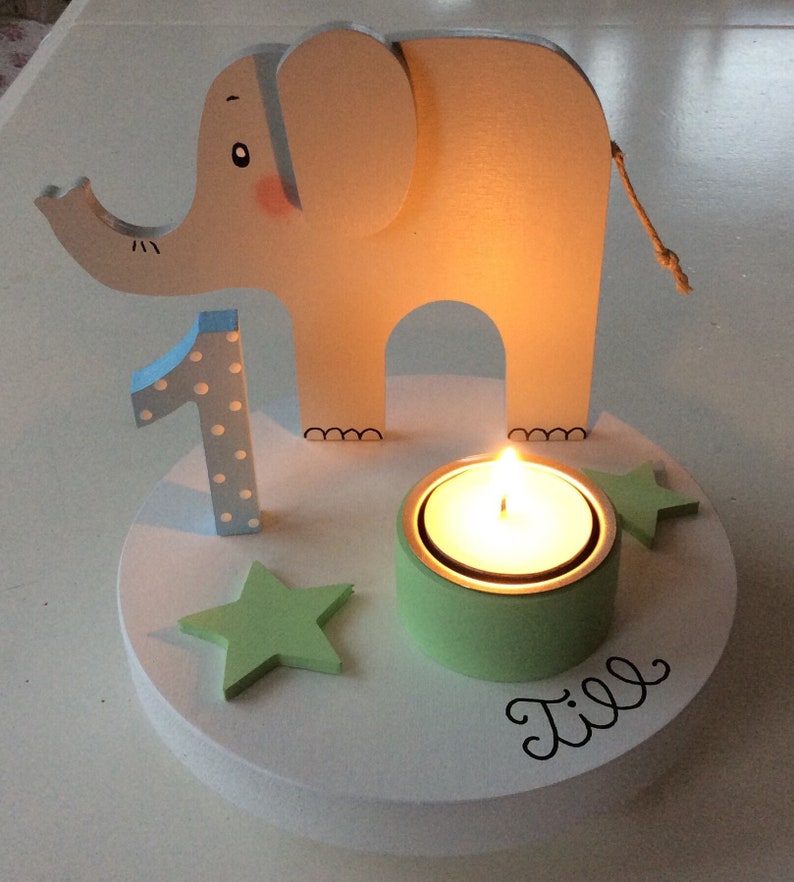 Birthday candle holder from Pilzglück, birthday candle, children's birthday, birthday number, baby, child, birth, birthday, candle holder image 1