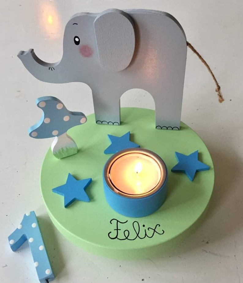 Birthday candle holder from Pilzglück, birthday candle, children's birthday, birthday number, baby, child, birth, candle holder, number image 9