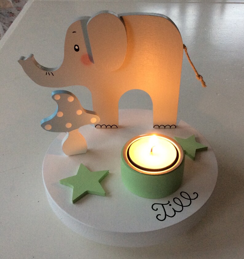 Birthday candle holder from Pilzglück, birthday candle, children's birthday, birthday number, baby, child, birth, birthday, candle holder image 2