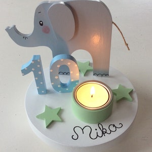 Birthday candle holder from Pilzglück, birthday candle, children's birthday, birthday number, baby, child, birth, birthday, candle holder image 3