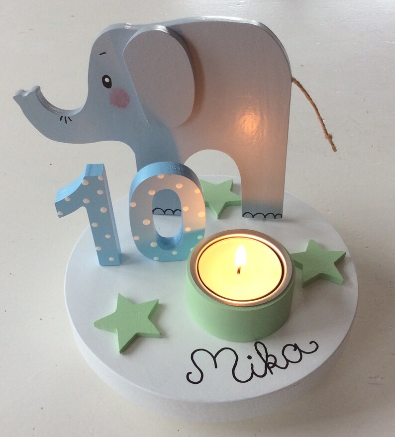 Birthday candle holder from Pilzglück, birthday candle, children's birthday, birthday number, baby, child, birth, birthday, candle holder image 3