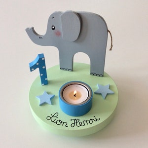 Birthday candle holder from Pilzglück, birthday candle, children's birthday, birthday number, baby, child, birth, candle holder, number image 2