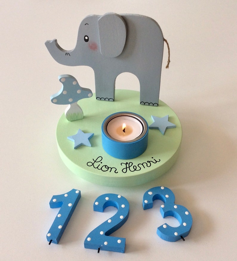 Birthday candle holder from Pilzglück, birthday candle, children's birthday, birthday number, baby, child, birth, candle holder, number image 7