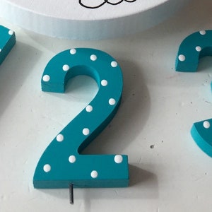 Number for candle holder, birthday number, child's birthday, birth image 2