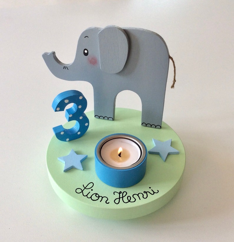 Birthday candle holder from Pilzglück, birthday candle, children's birthday, birthday number, baby, child, birth, candle holder, number image 1