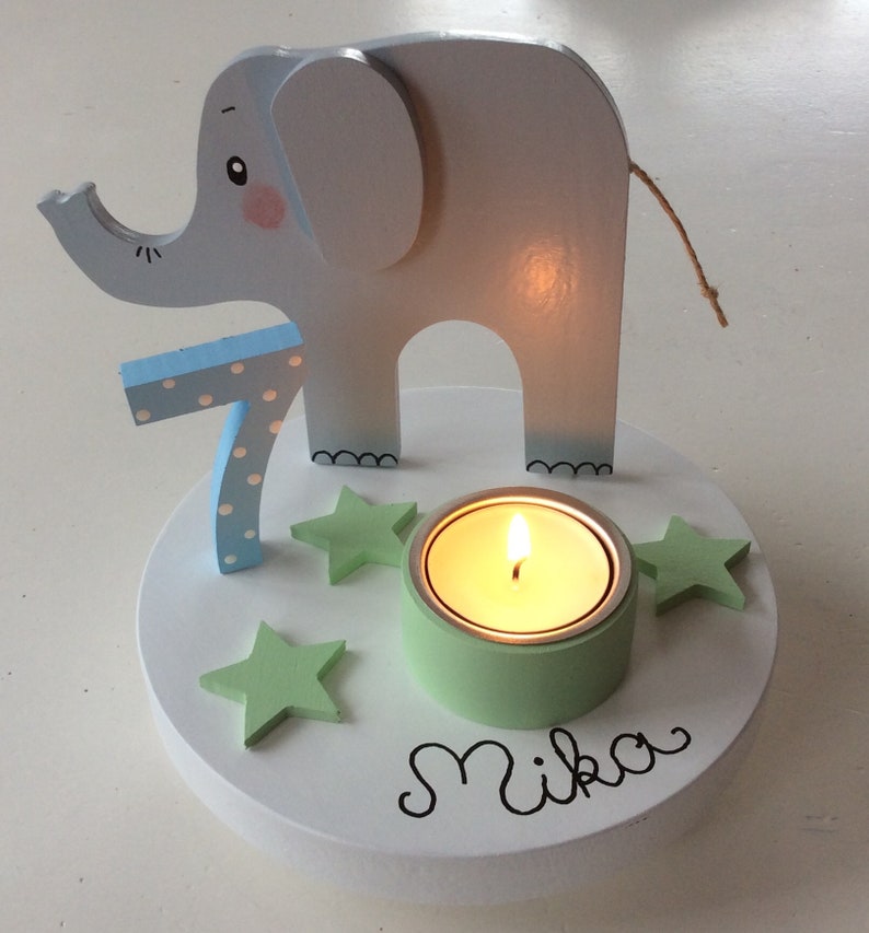 Birthday candle holder from Pilzglück, birthday candle, children's birthday, birthday number, baby, child, birth, birthday, candle holder image 4