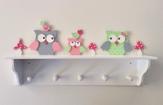 Regal Garderobe Von Pilzgluck Kindergarderobe Eule Etsy