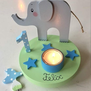 Birthday candle holder from Pilzglück, birthday candle, children's birthday, birthday number, baby, child, birth, candle holder, number image 8