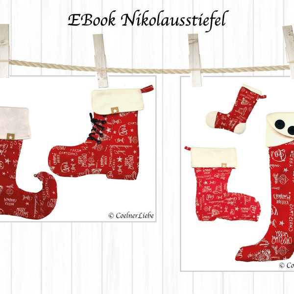 EBook Nikolausstiefel, Highheel, Boot, Socke, Klassik und Elfenstiefel