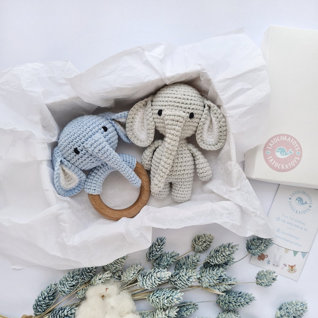 Elephant Baby Boy Gift Box for Expecting Mum, Newborn Gift Box Boy for ...