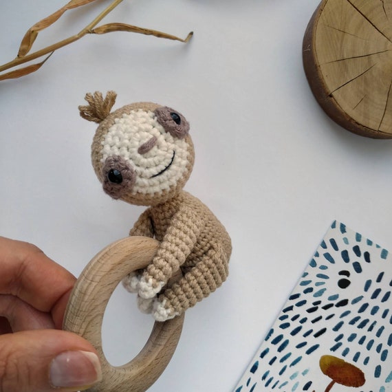 sloth teething toy