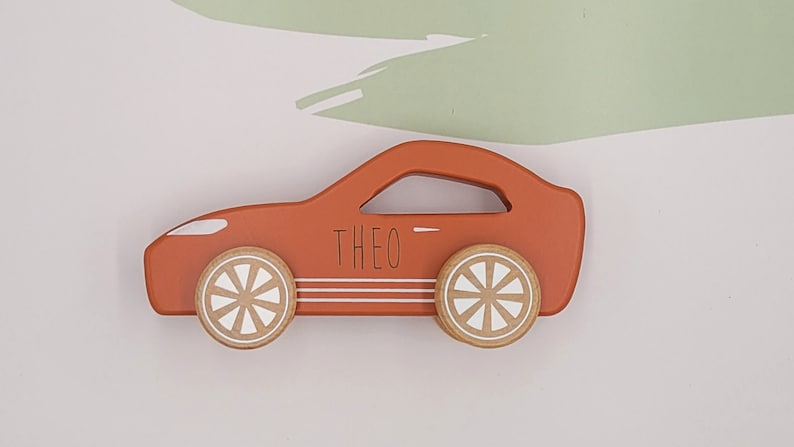 HOLZAUTO, personalisiert, Baby, Geschenk zur Geburt, Geschenk Schwangerschaft, Little Dutch, personalisierte Geschenke Auto 2 Sportwagen