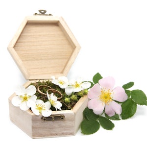 Personalisierte Hochzeitsring-Box, Ringbox, Ringschachtel, Holz-Ringbox, Ring-Geschenk-Box Bild 5