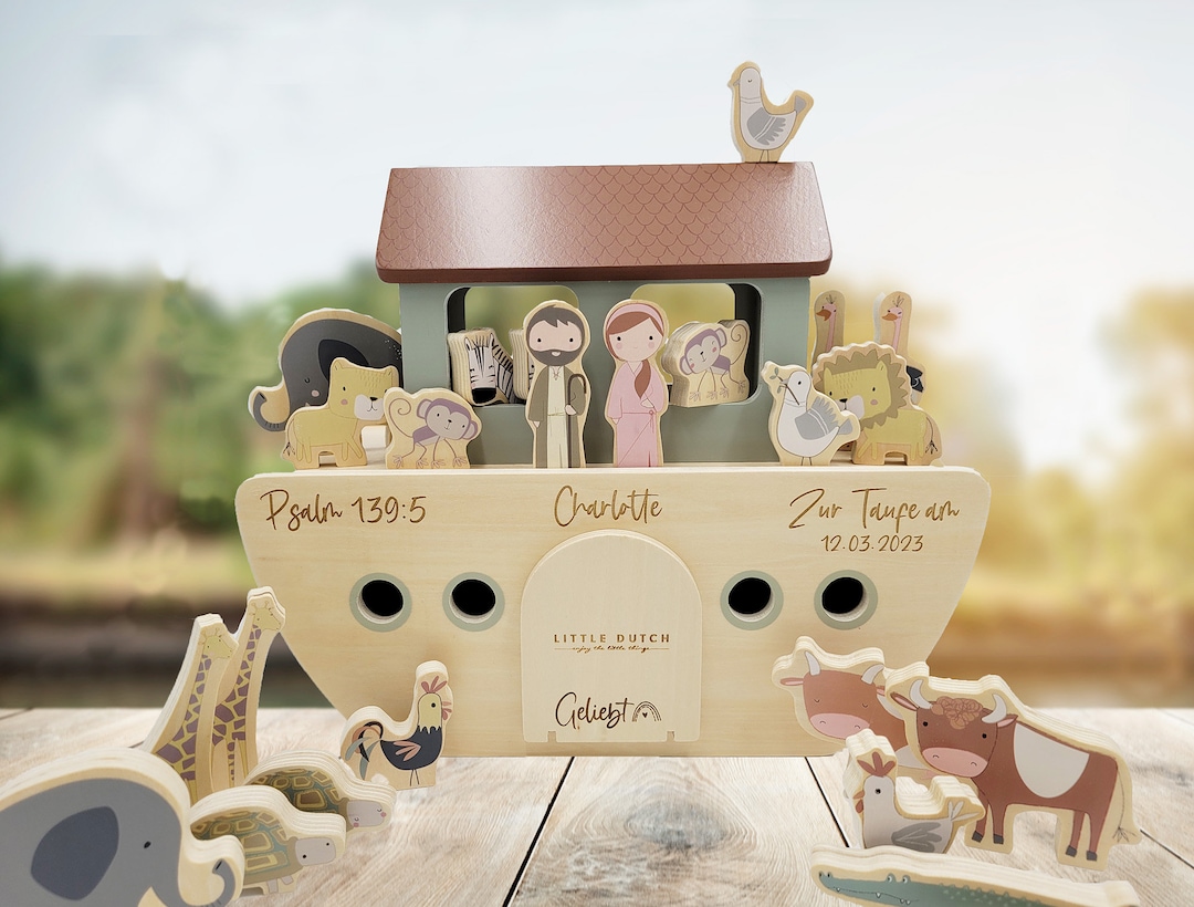 Zur Taufe - ARCHE LITTLE DUTCH - personalisiert, Taufvers, Geschenk zur ...