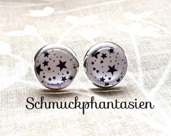 Ear studs 10 mm stars