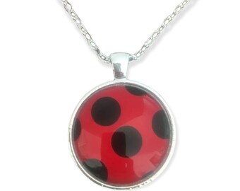 Ladybug necklace with pendant
