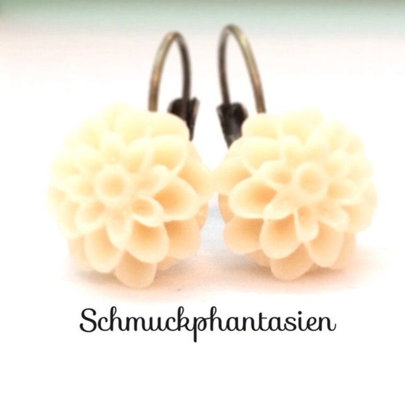 Fashion Earrings Dahlias image 1