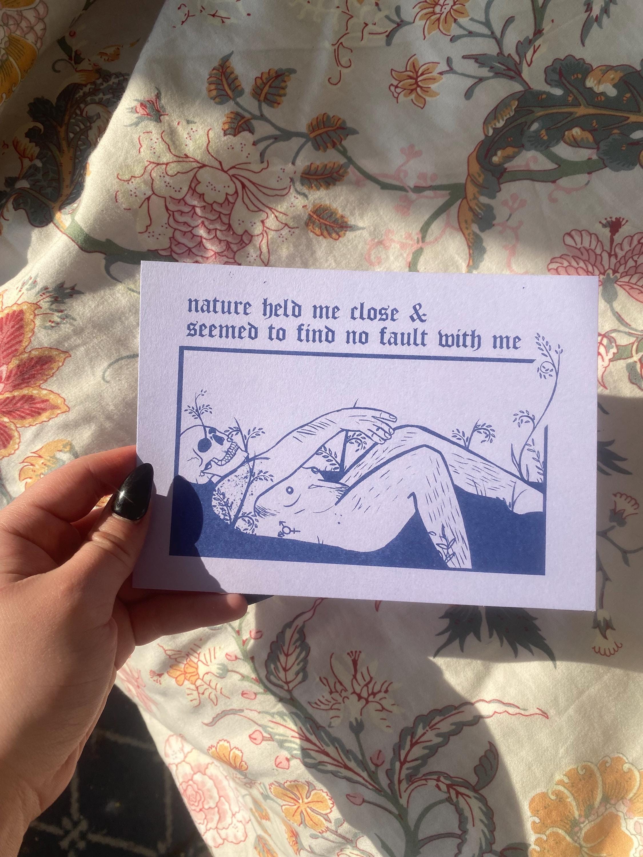 nature held me close riso print (5x7)