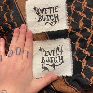 böse butch / böse femme / softie butch Block zum Aufnähen Bild 5