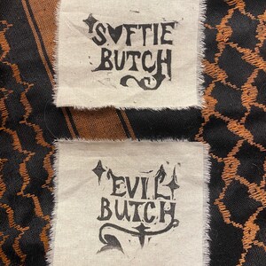 böse butch / böse femme / softie butch Block zum Aufnähen Bild 3