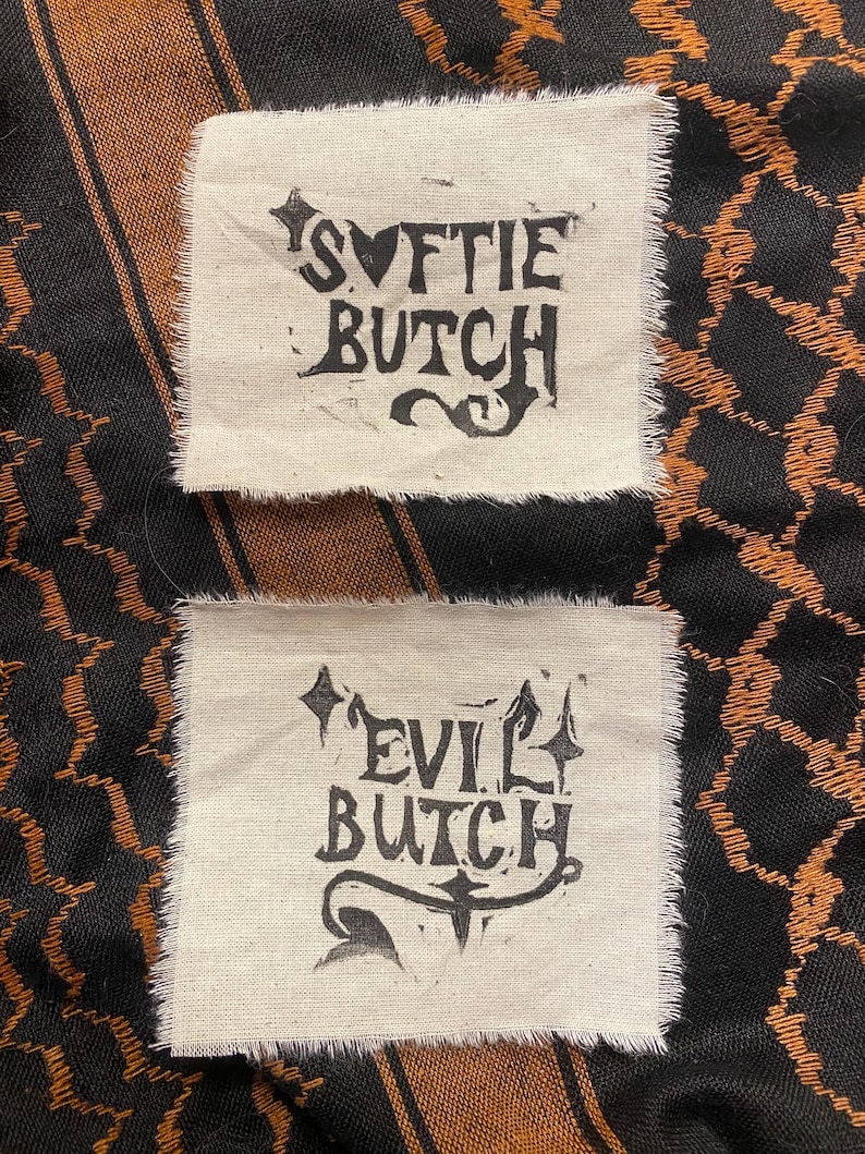 böse butch / böse femme / softie butch Block zum Aufnähen Bild 3