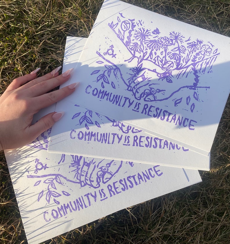 community is resistance riso print image 3