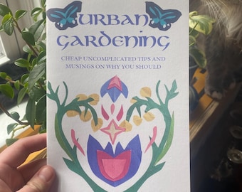 urban gardening 8 page papercut zine