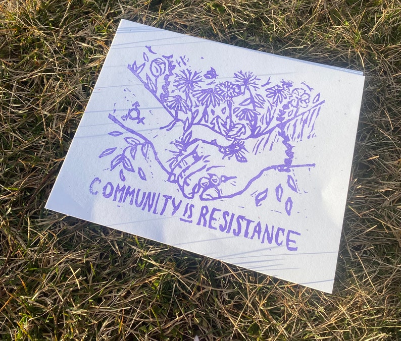 community is resistance riso print image 2