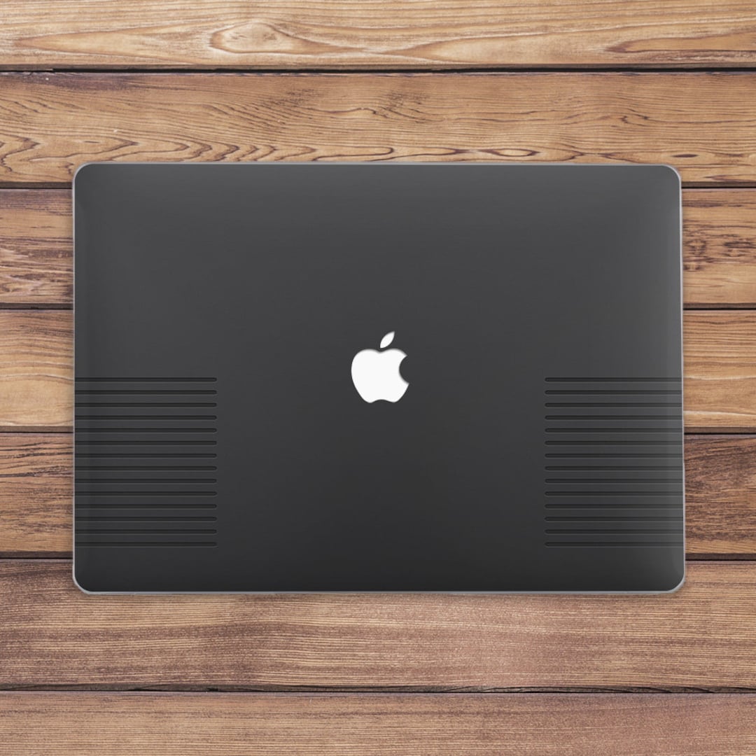 MacBook Case Retro MacBook Case Black Simple Art Case