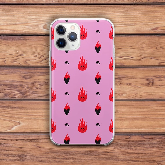 Cute Hearts Art iPhone Case Fire Phone Case Pink Phone Case Retro