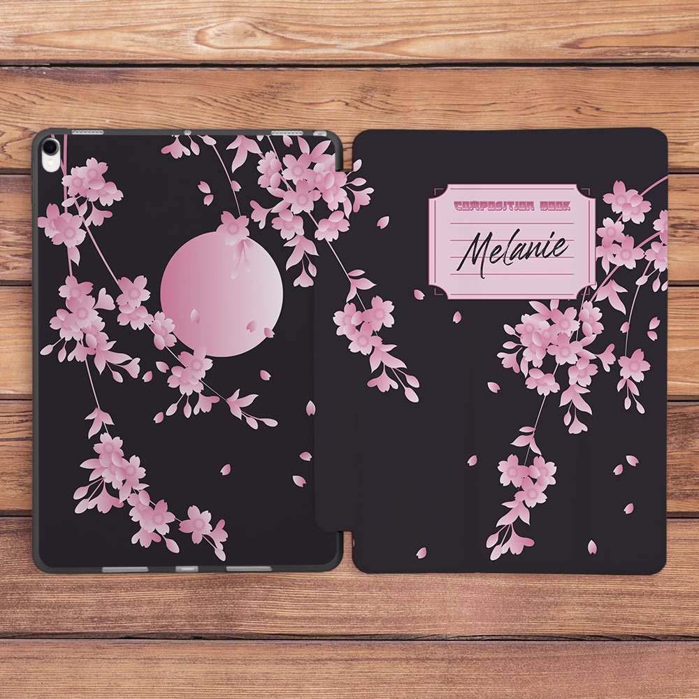IPad Case Composition Notebook Pink Sakura Flowers iPad Case
